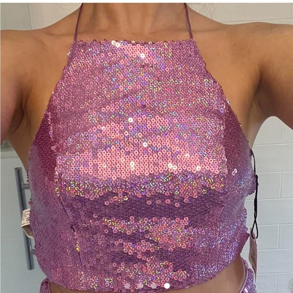 *SOLD* Matching pink/purple sequin set!! (BNWT) - Picture 4 of 4